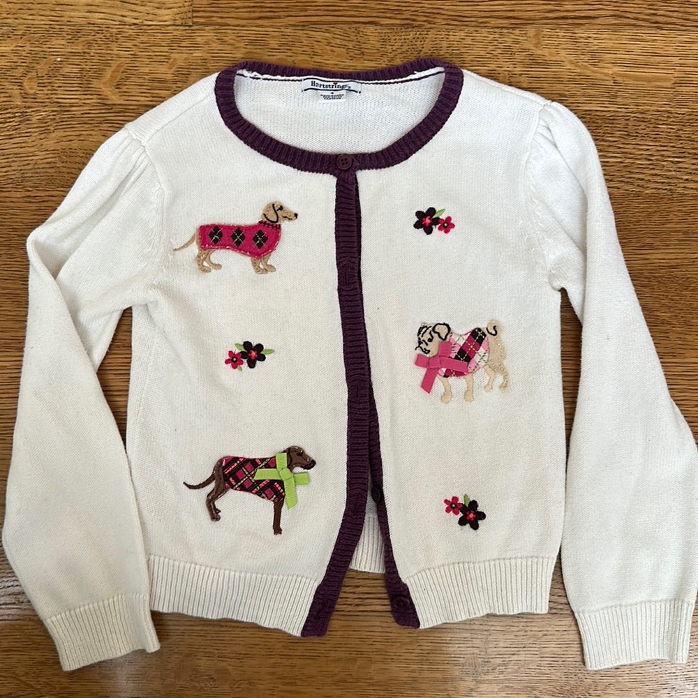 Hartstrings dog cardigan size 4